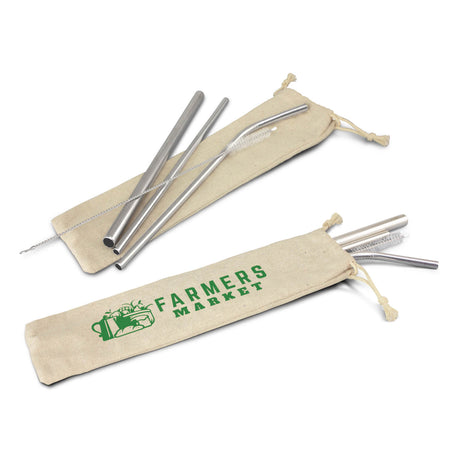 TC-116751 Stainless Steel Straw Set - Printed
