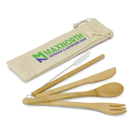 TC-117633 Bamboo Cutlery Set - Printed