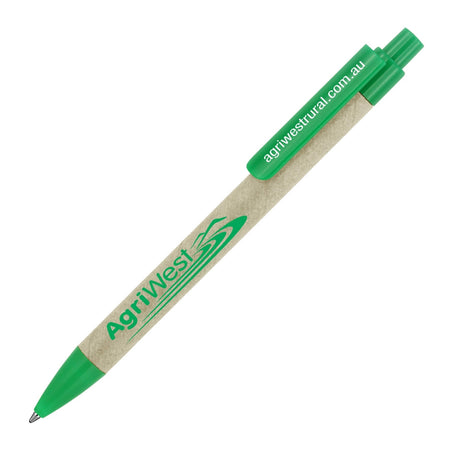 GP427 Eco Sage Recycled Paper Pen - Printed